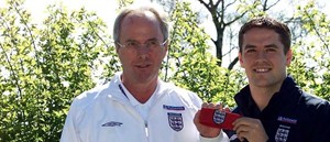 Michael Owen receives the England armband
